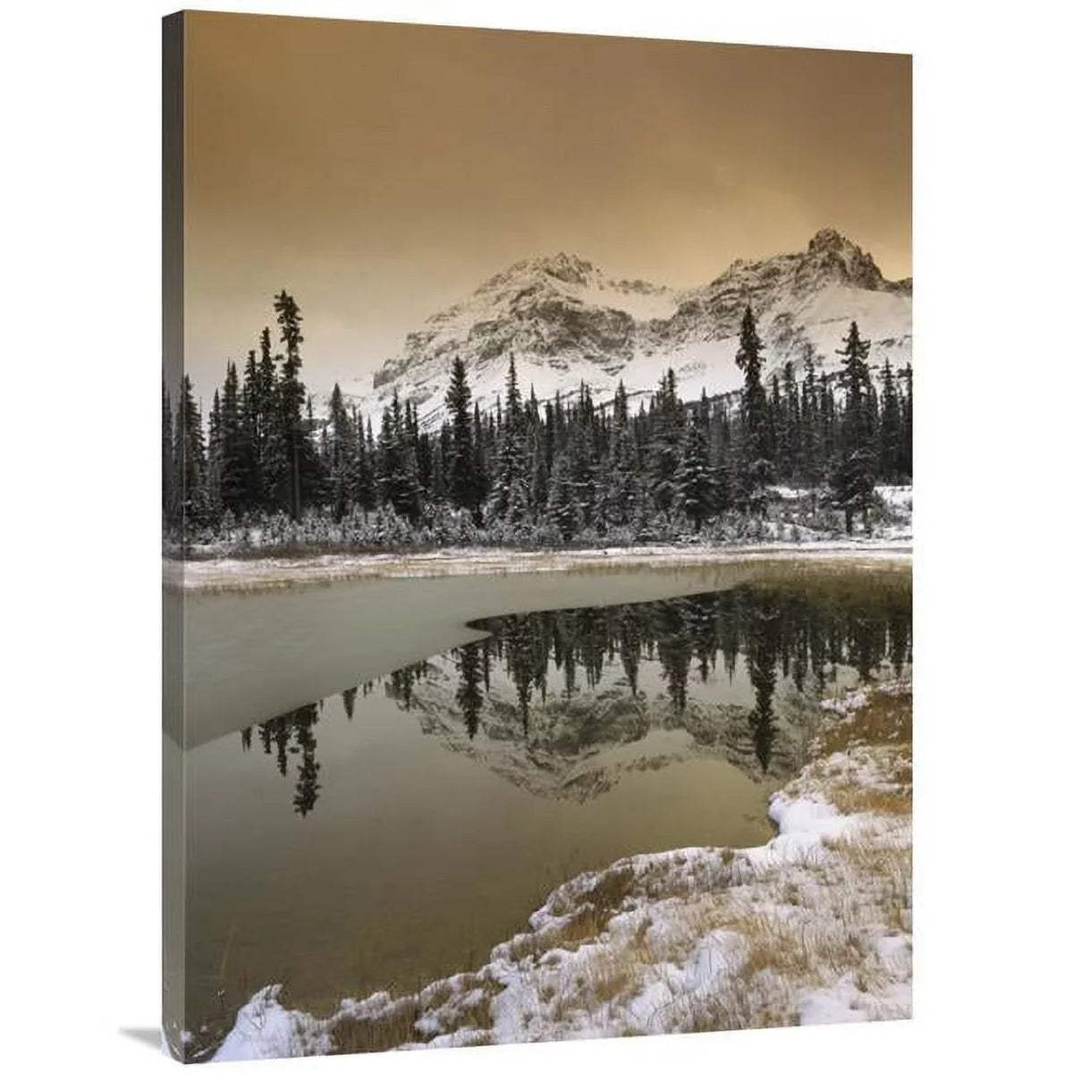 Print Alberta, Tim 30 Dusted National Fitzharris 40 Mountains in. in x Snow, - Park, Canada Art Rocky Canadian Banff