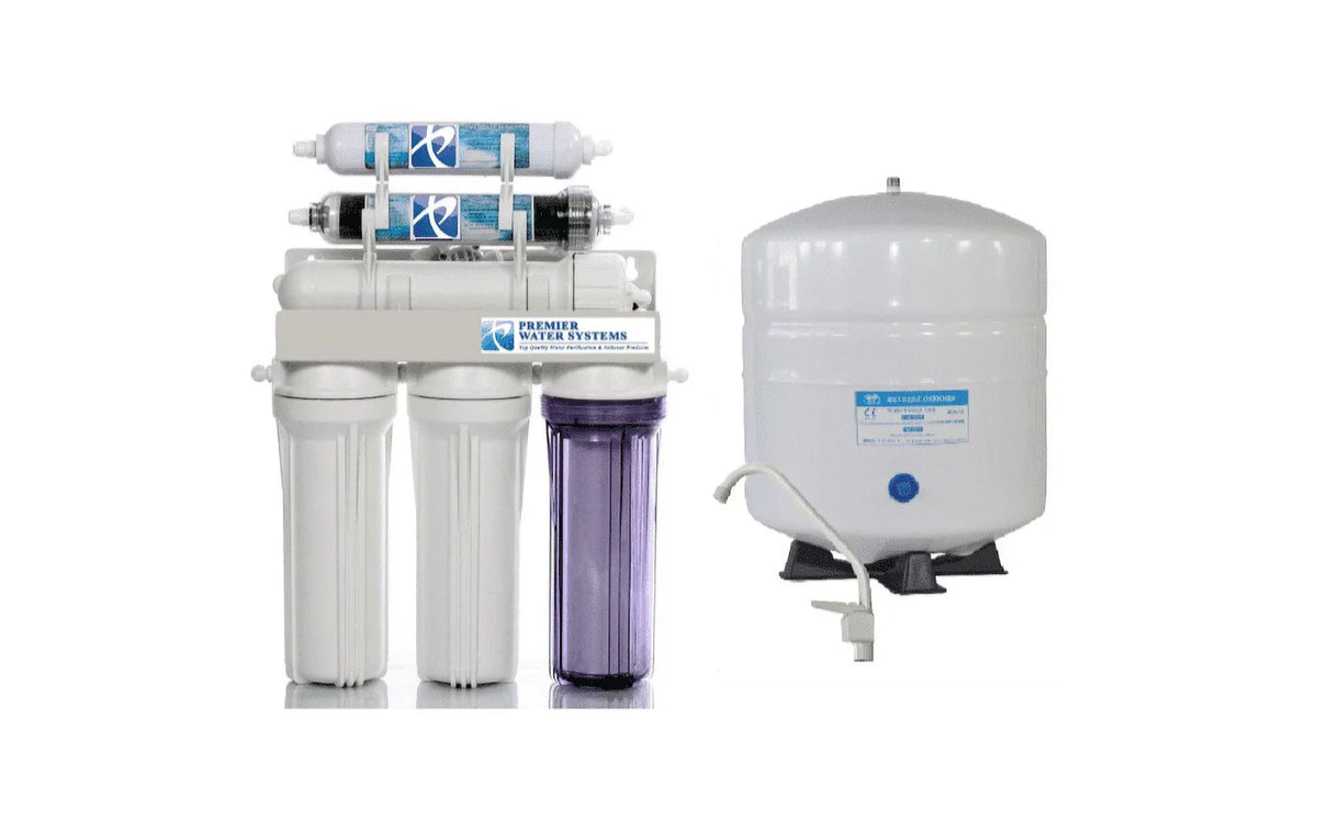 Stage 6 Dual (Drinking Tank Aquarium 0 Filter Moisture System Outlet Reef/Deionization) Reverse Osmosis - Use (/) + 100 &