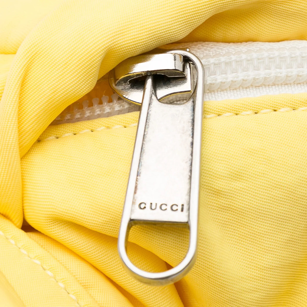 Blind Nylon For with Defects) Fabric Belt Authenticated (New Unisex Love Gucci Pre-Owned Bag Yellow