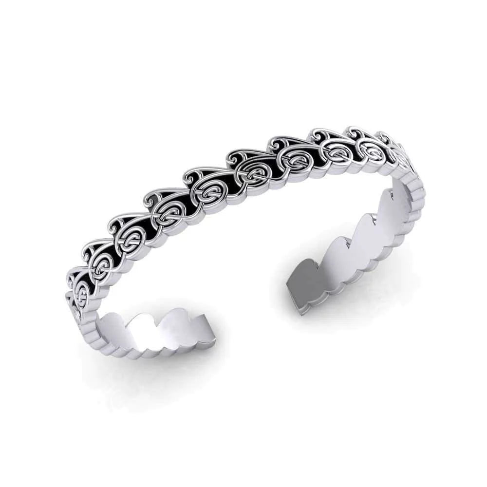 Cari Wave Jewelry Stone Silver Buziak Spiral Celtic Fine Sterling Peter Bracelet