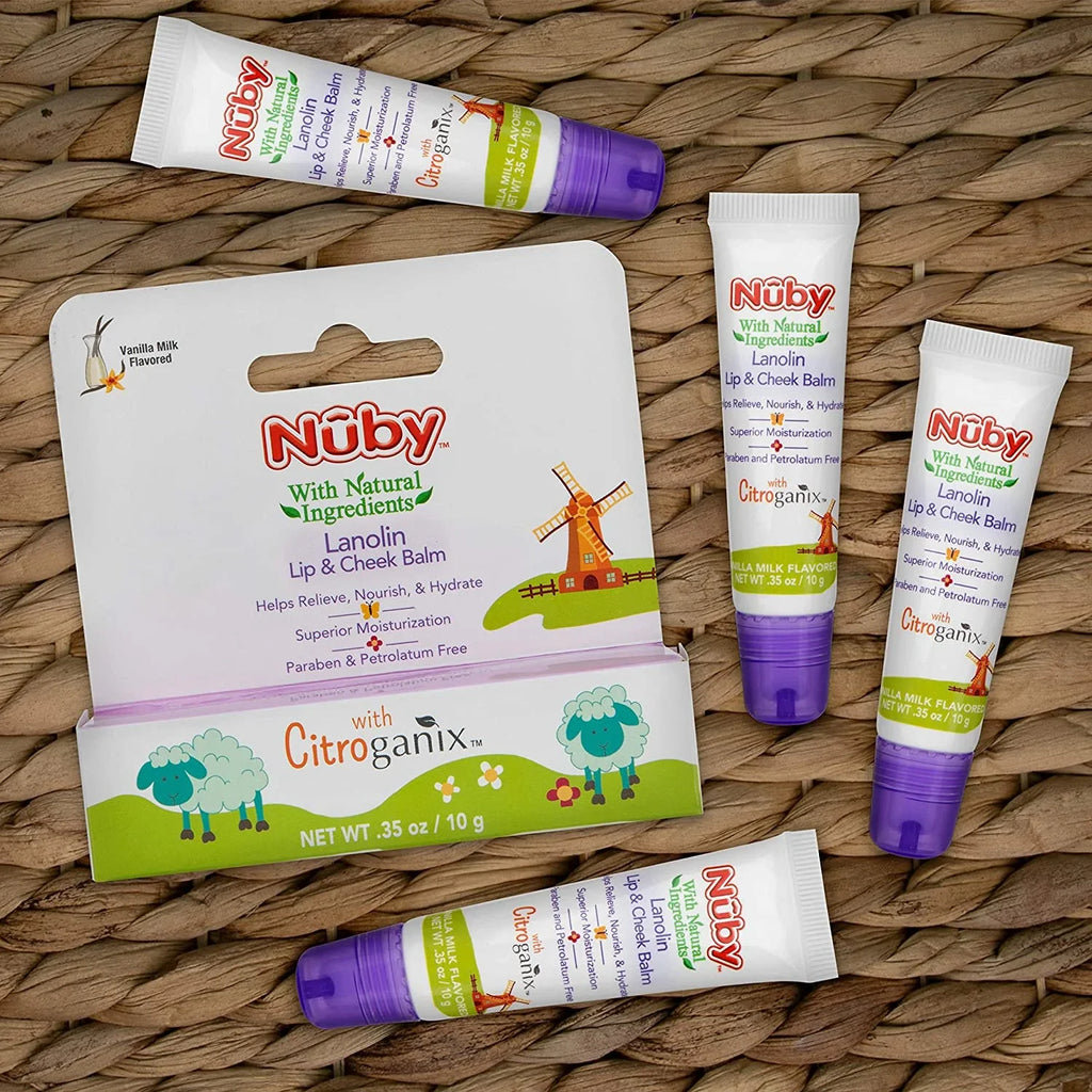 Lanolin Milk Cheek Citroganix, Balm Baby, Talbot's Flavor, Vanilla Nuby, Naturally & Dr. Pack Inspired with Lip for 4