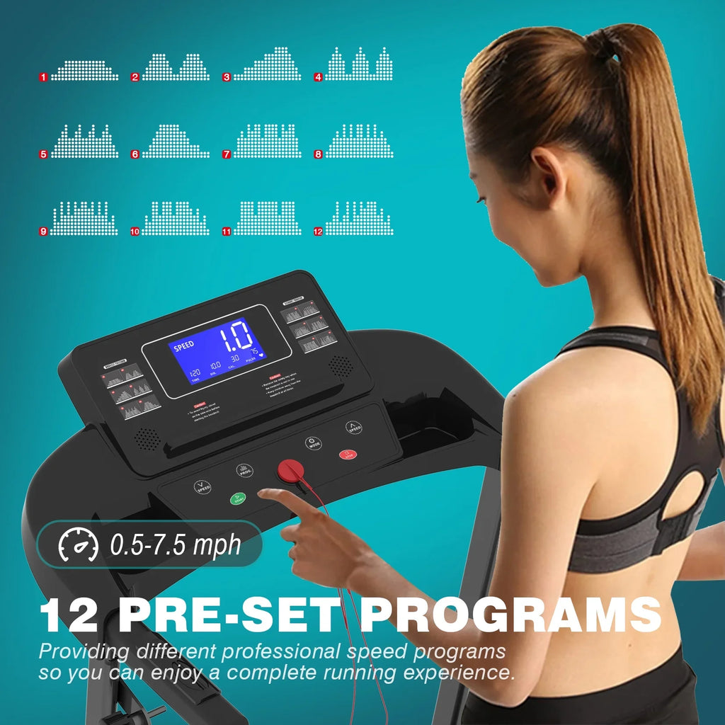 2.5HP Multi-function Electric with Treadmill Gym 250 Motor Treadmill for Home Capacity Foldable