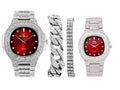 for The and King Watch Red) Couples Hip to Bling'ed Flaunt Out and - Power ( Dance Queen ST10325/ST10364 Blood On Floor His&Hers Set Off Perfect Hop