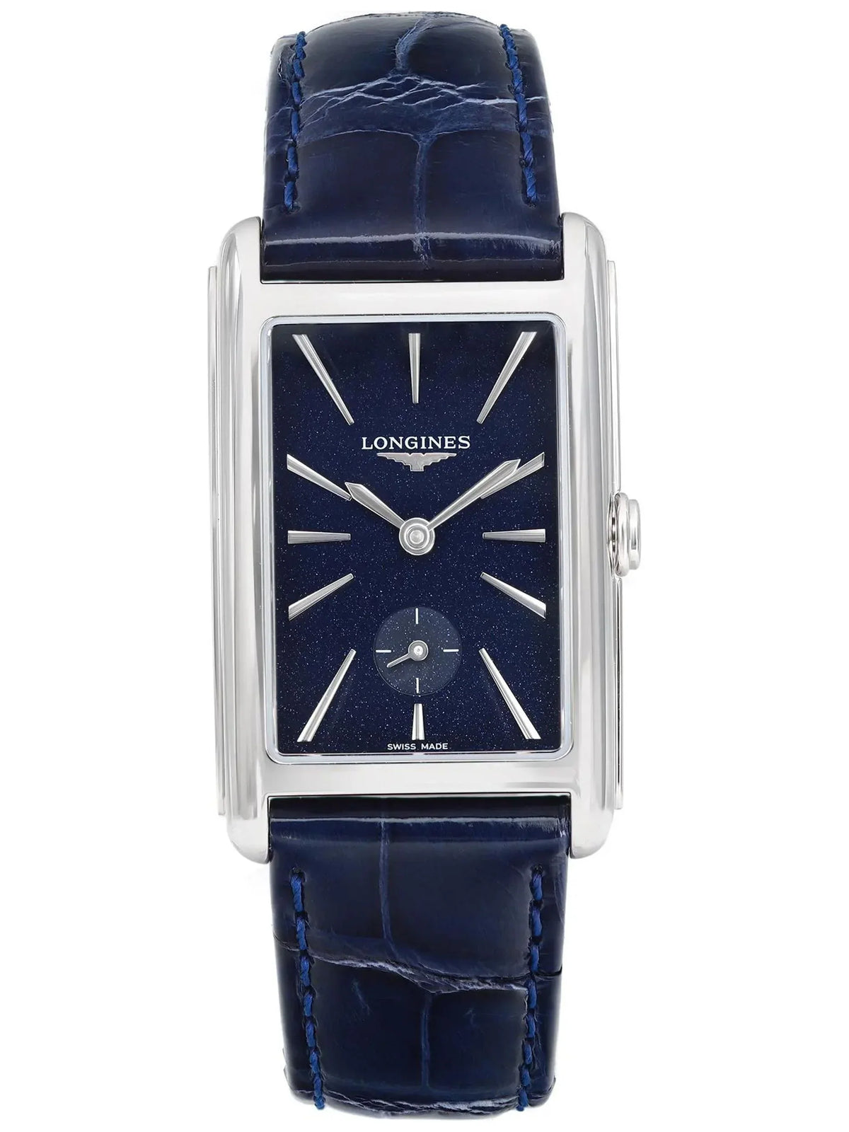 Longines Ladies L5.512.4.93.2 23mm Watch Steel Quartz Blue Dial DolceVita