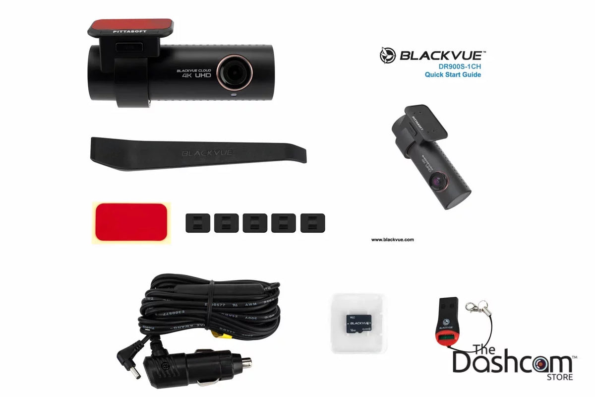 Memory WiFi Dashcam BlackVue w/ 4K DR900S-1CH 128 Single Lens Card Cloud-Capable