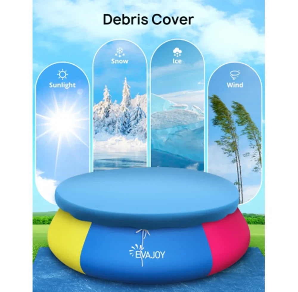 Shield Filter Ground Cloth *35in and Inflatable Swimming Include 15ft Pool Pump,