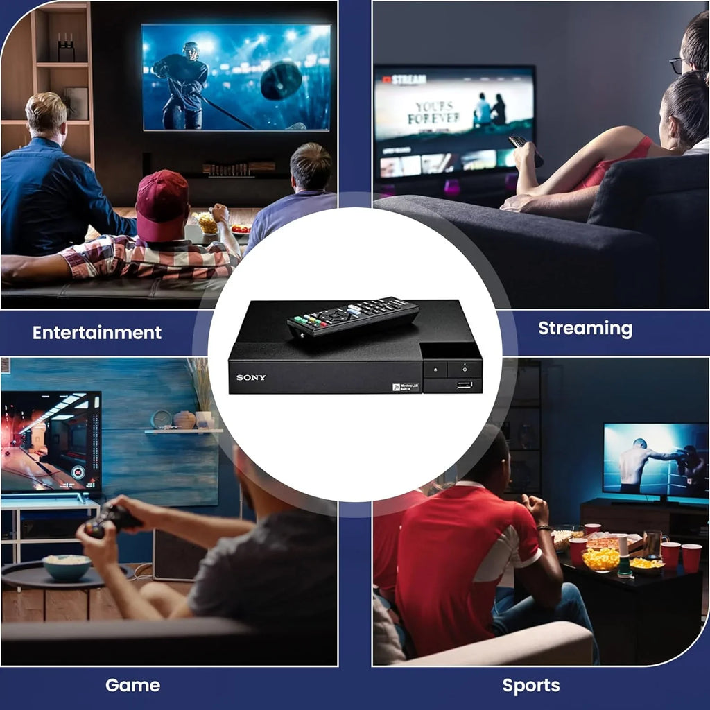Remote Lens Sony - + Netflix, Wi-Fi Cable with -S3700 Tube W/Ethernet Disc High-Speed You Player Built-in NeeGo NeeGo Blu-Ray + Cleaner Control