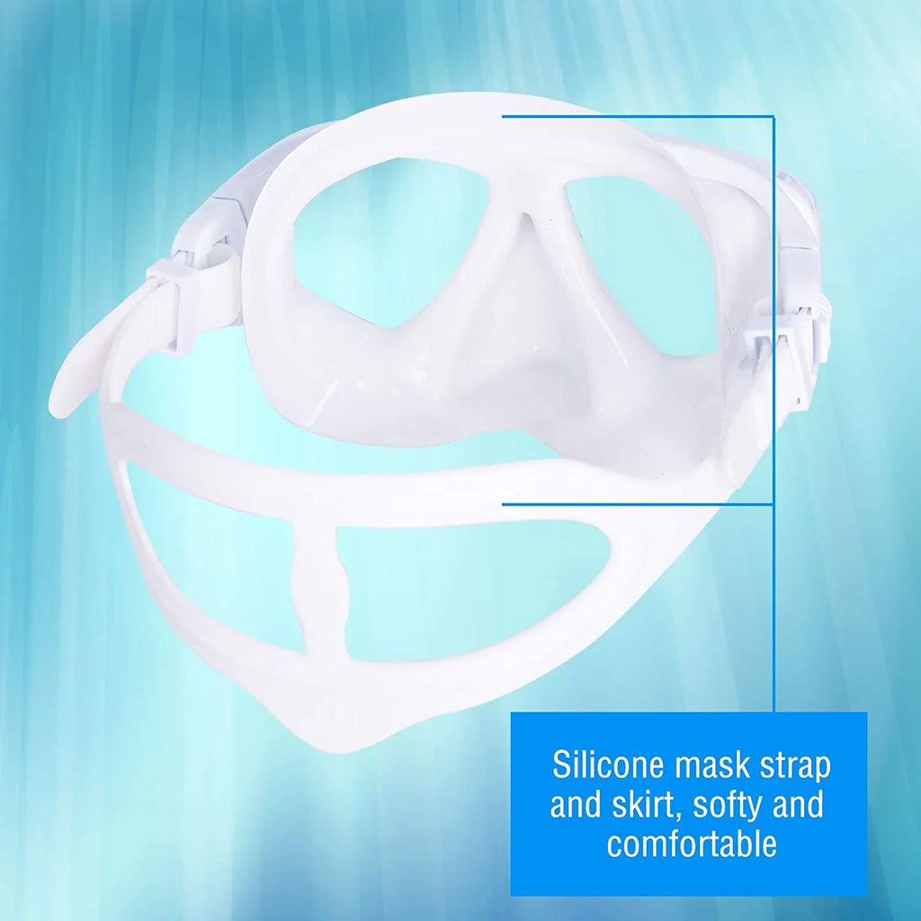 Junior Resistance Shield Swimming Dive Mask Snorkeling Strap Goggles Diving Scuba Goggles Neoprene Snorkel Adult OMGear Nose Spearfishing Impact Gear Swim for with Mask