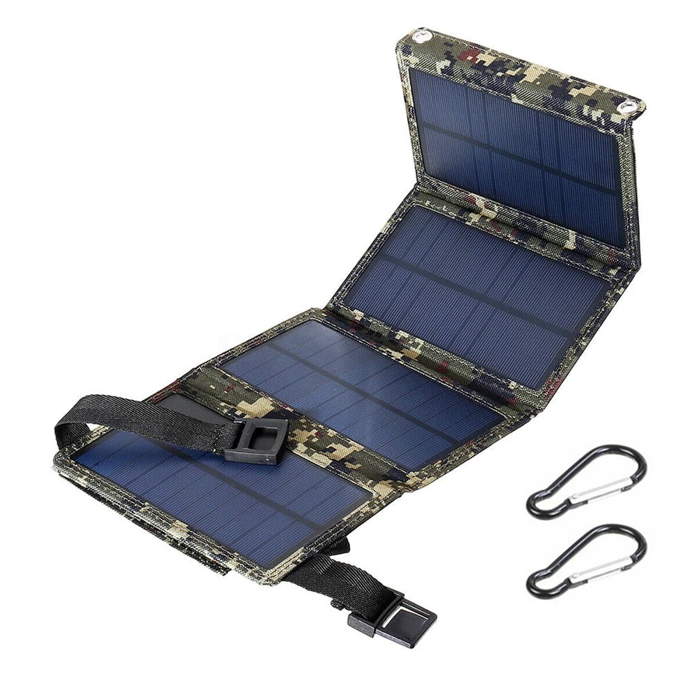 Charger Phone Bank Panel Folding Camping Power Solar Outdoor Hiking 80W