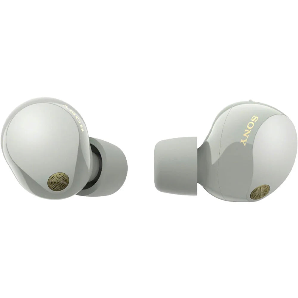 '-C Canceling (Black), Bundle Noise Case Enhanced -A Sony Wireless to -1000XM5 Memory Foam Cable Industry Tips, 1 Pack (Silver) with Silicone Ear Earbuds Protection & Leading Truly