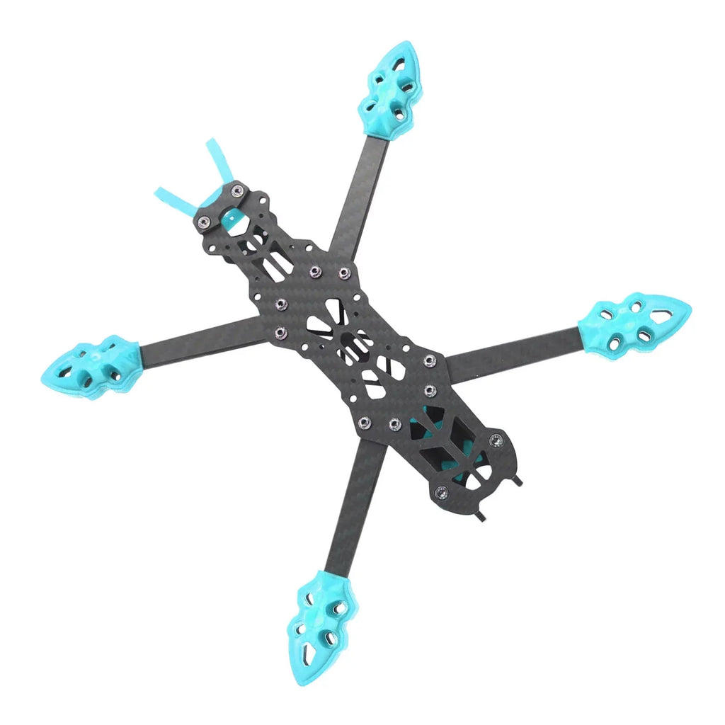 Fiber Racing Blue Quadcopter Buumin 225mm for Drone Drone Frame Carbon Frame Accessories Wheelbase Professional