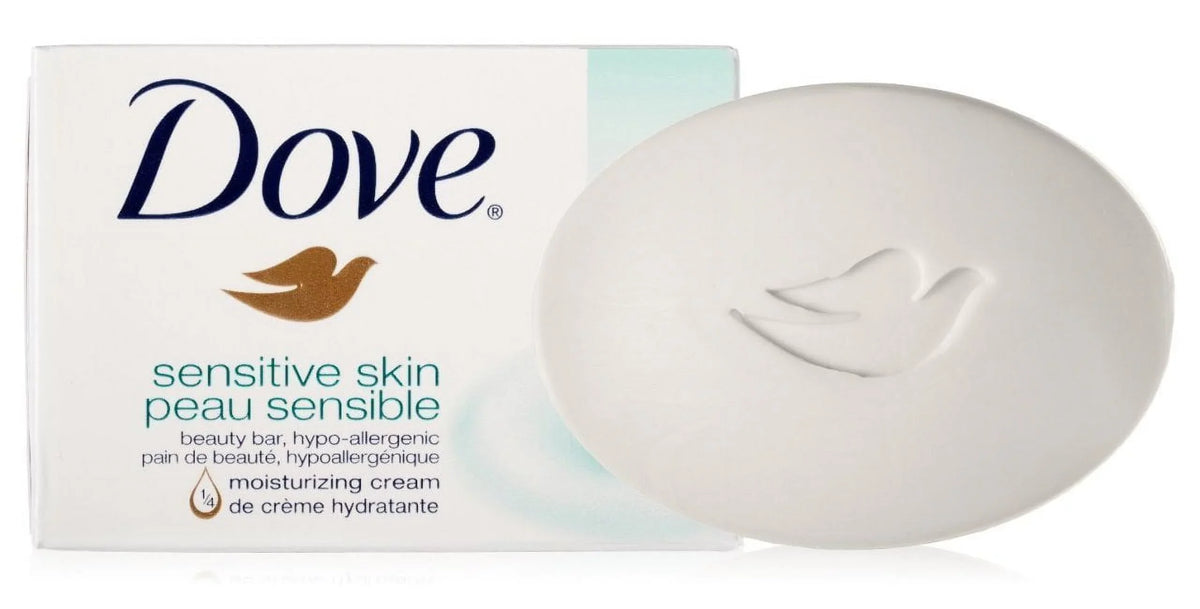 Each Dove Unscented 4Oz Pack) Sensitive Bar Skin Beauty (18