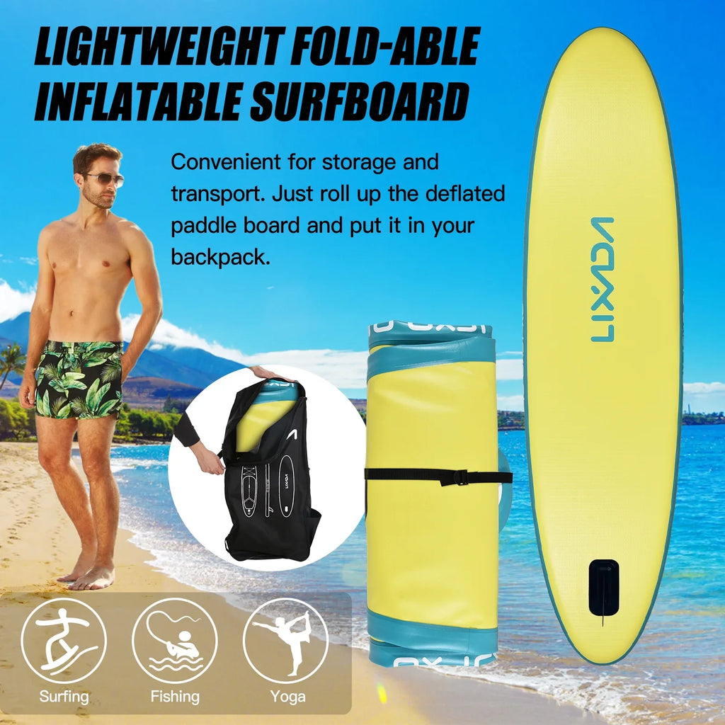 Board Surfboard Backpack for Paddle Set, Inflatable with Moisture Lixada Travel