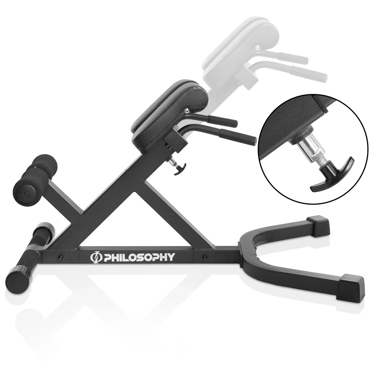 Hyper-Extension Adjustable Lower Gym Philosophy Chair Back Roman Bench -
