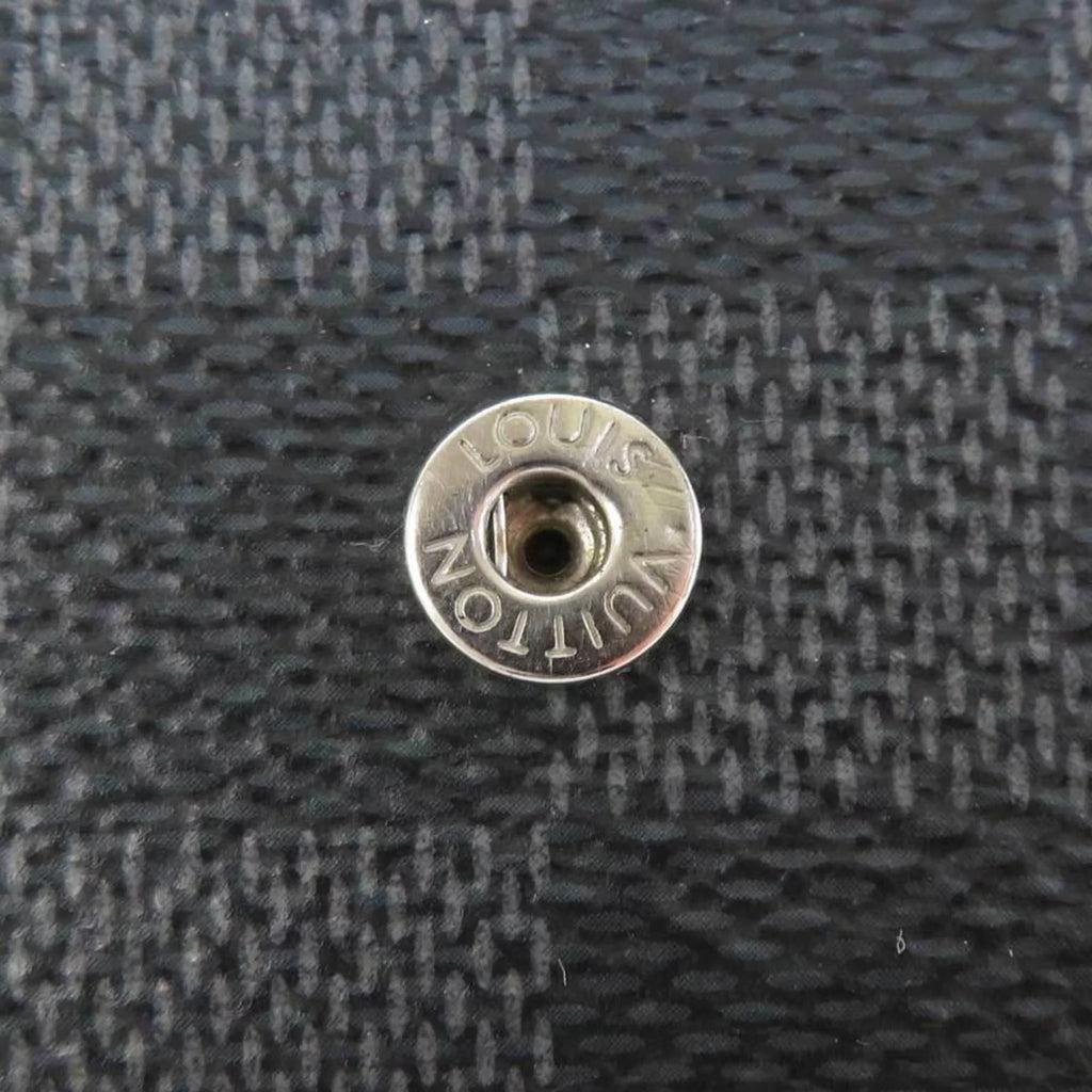 Damier Multicle M62662 6 Black Pre-Owned Case Graphite Key Canvas Louis (Good) Vuitton Men's