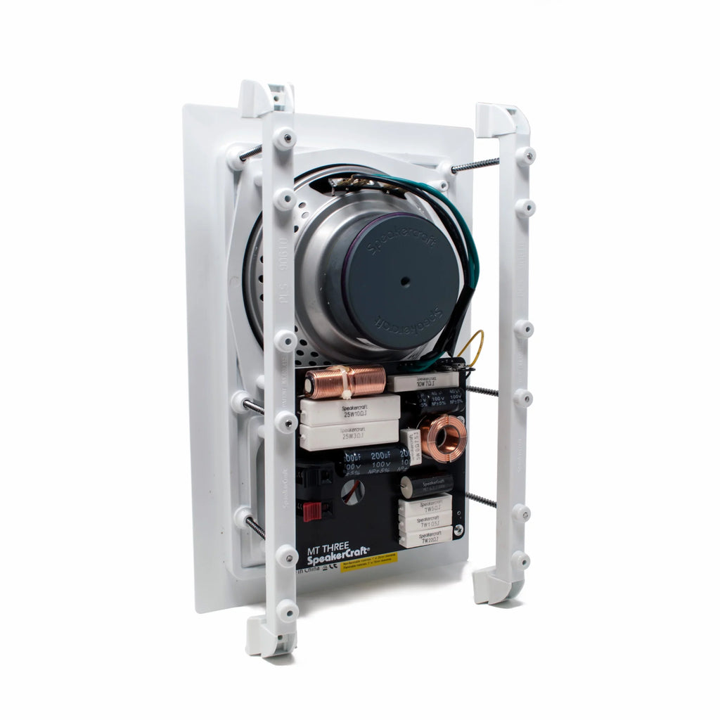 or pair, of Ceiling White speakers 4 total) Includes Speaker - - (Multipack SpeakerCraft Three Grill MT6 8 In-Wall