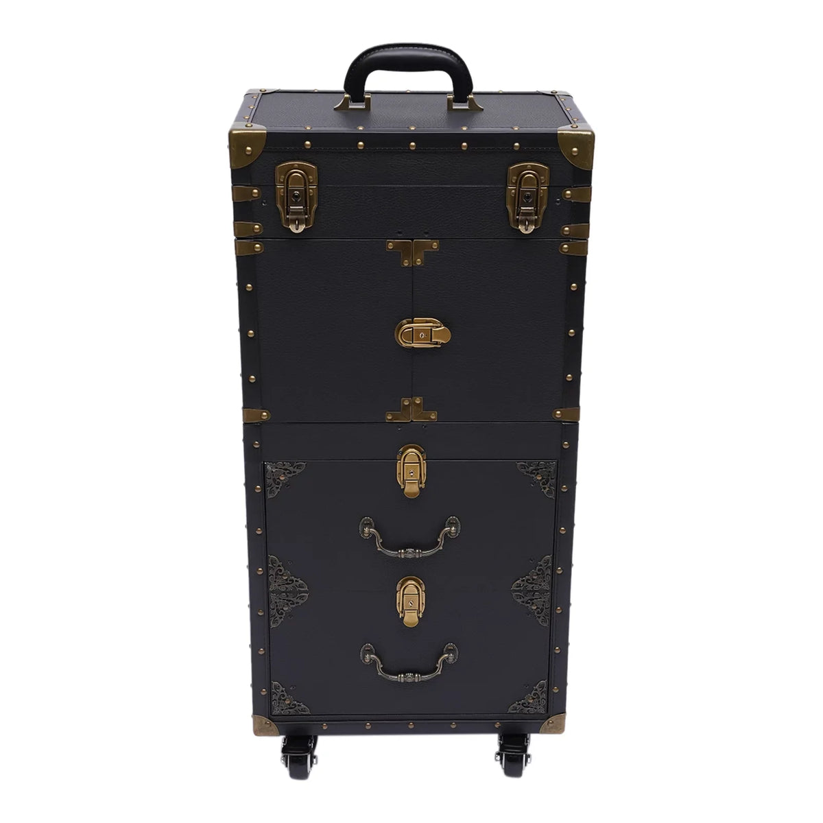 Holder Box Stylist Aiqidi Tool Barber with Train Trolley Lockable Makeup Salon Beauty Hairdressing Luggage Cosmetic Case Travel Organizer Hair Rolling Dryer