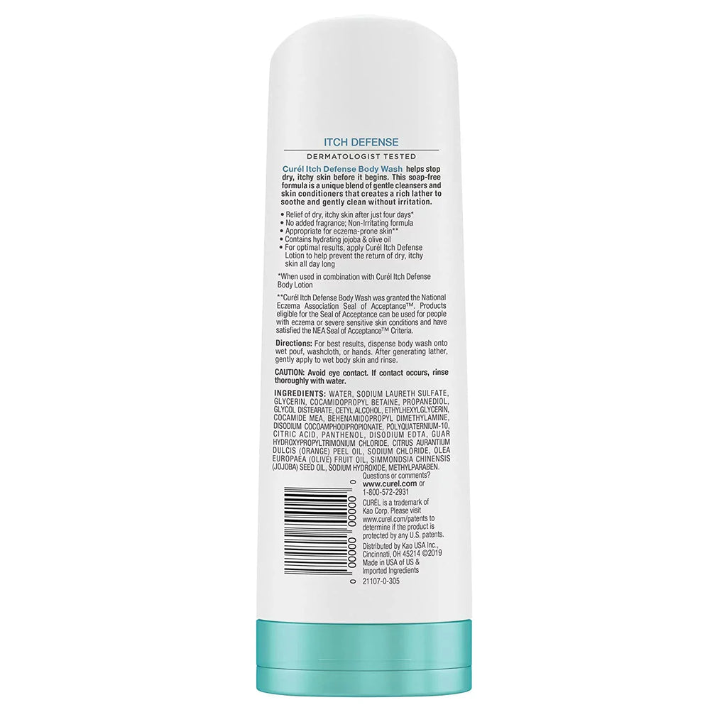 Body 3 10 Wash, For Dry Curel Itch Skin, Pack oz, Defense