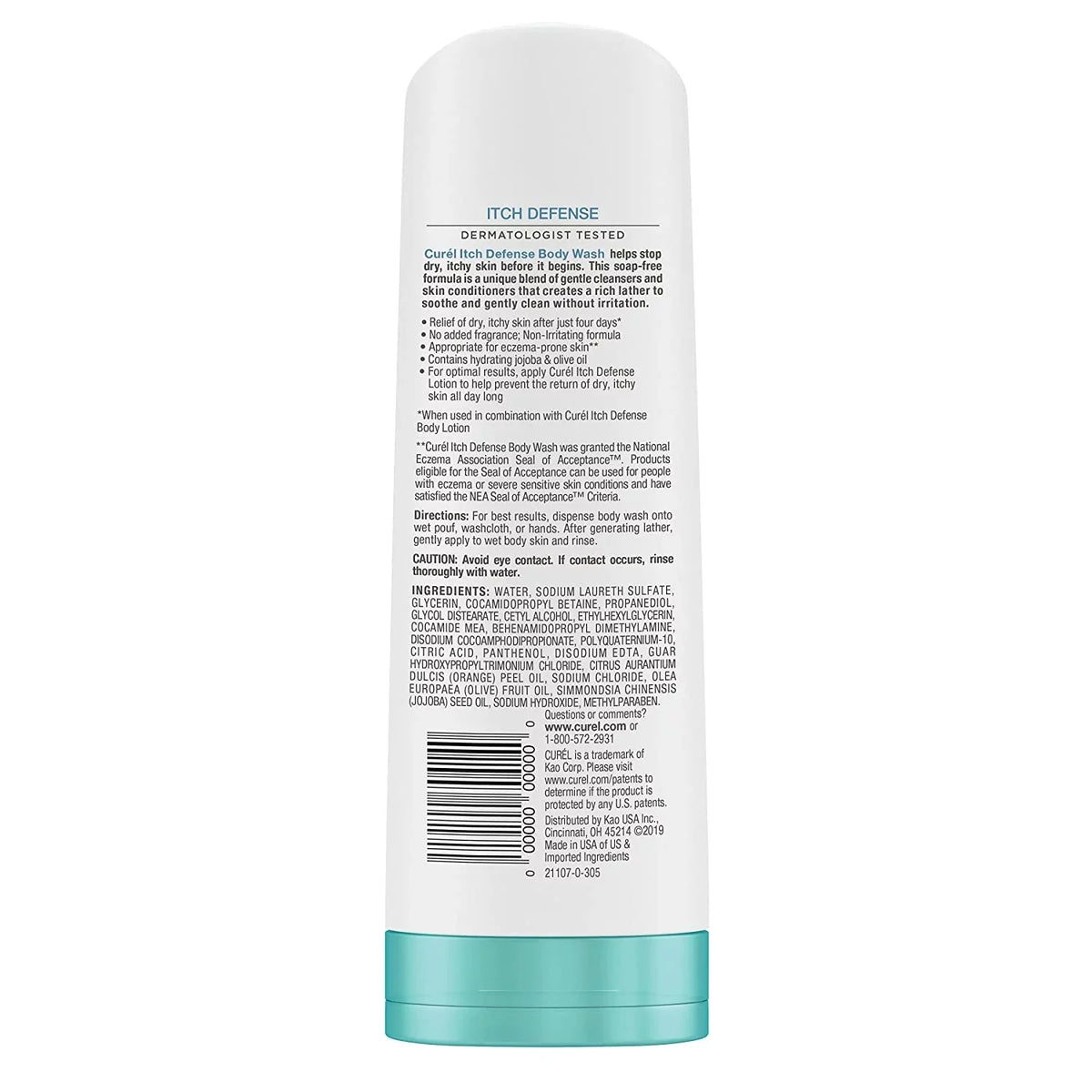 Body 3 10 Wash, For Dry Curel Itch Skin, Pack oz, Defense