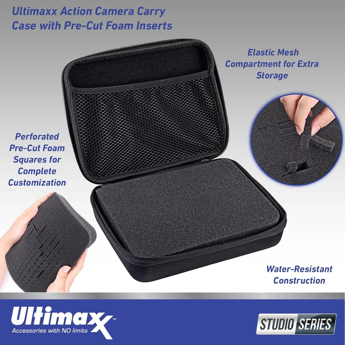 12 Case 1x Hero Replacement Bundle) Ultimaxx GoPro Action & More (20pc Camera Bundle Battery, - Includes: Starter Moisture-Defensive