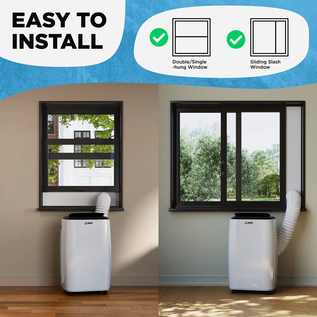 ), Portable Window Airo Conditioner with 8000 Standing Kit (12000 Comfort Air Unit