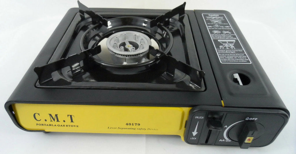 Case Tabletop Camping Burner Stove Gas Portable Stove w/ Single Hard