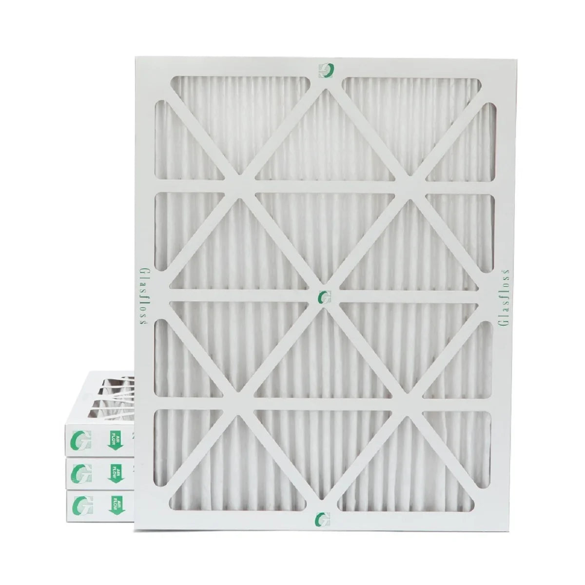Size: 18x25x2 x x Filters. 10 of Pleated Box 4. Glasfloss Exact 1-3/4 17-1/2 Furnace 24-1/2 Air