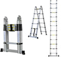 A-Frame Aluminum Folding Extension Portable Dayplus 12.5FT/3.8M Ladder Multi-Purpose Telescoping Ladder
