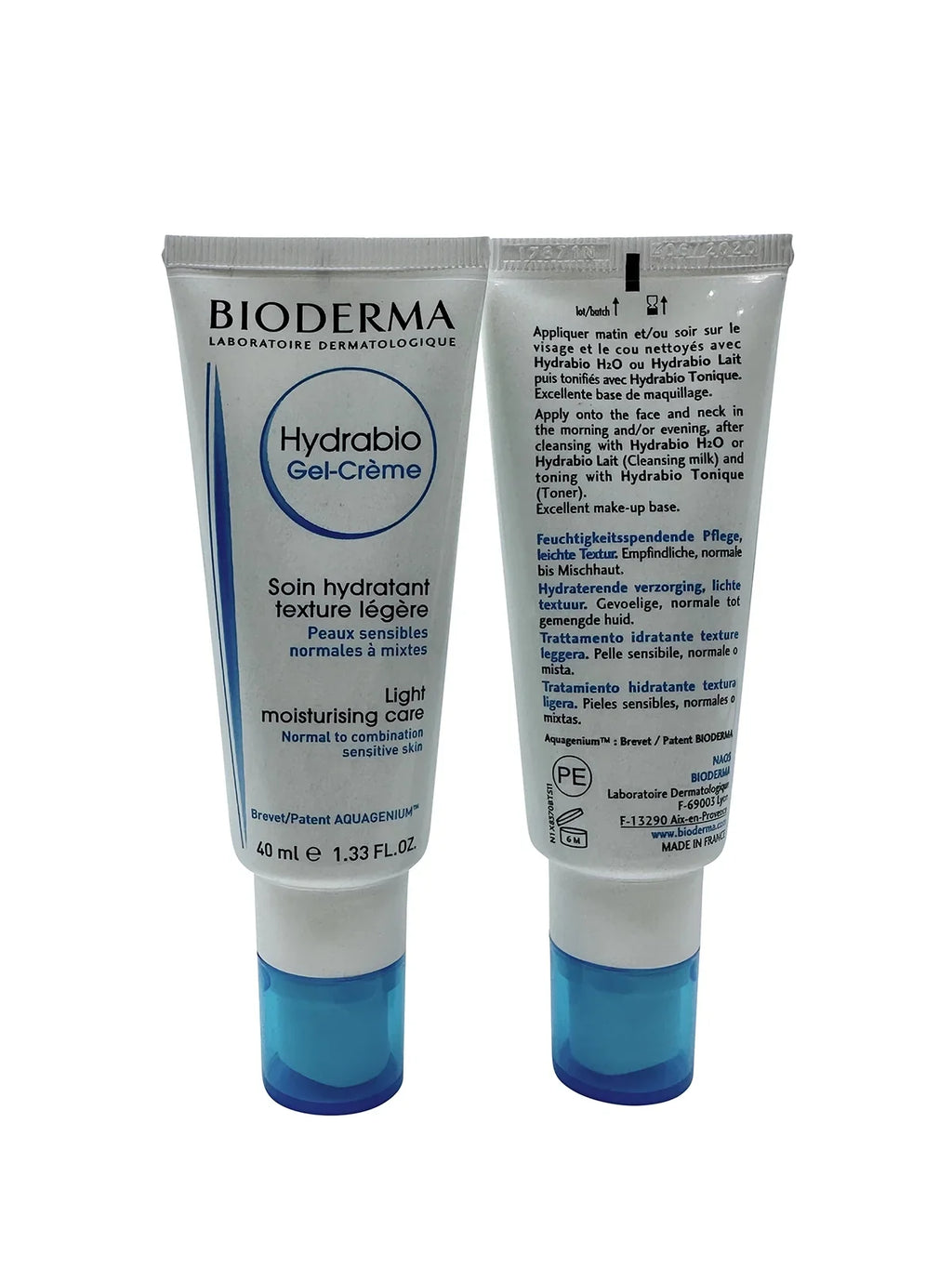 Hydrablo Sensitive Combination Gel & Bioderma Normal oz Cream Skin 1.33