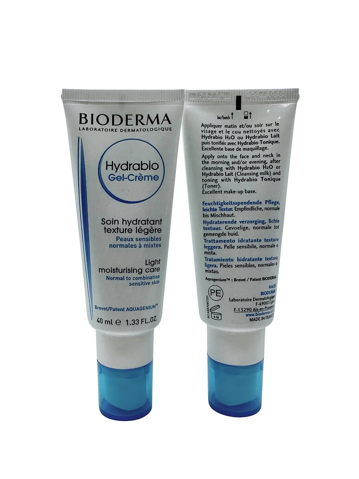 Hydrablo Sensitive Combination Gel & Bioderma Normal oz Cream Skin 1.33