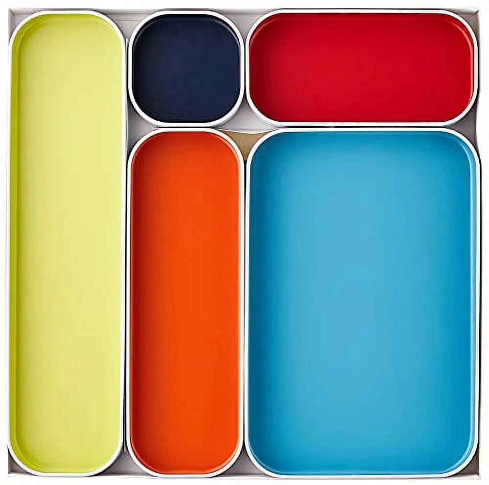 Drawer Seattle 1" Set Organizer By Three 5 Three 1" S/5 (52281),Multi of Multi
