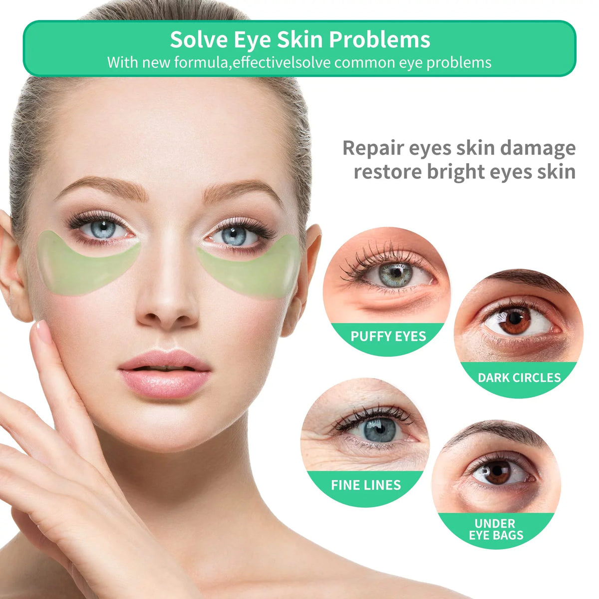 Vera Mask, Pairs Face for & Acid - 30 Collagen Eye Aloe Care Amino