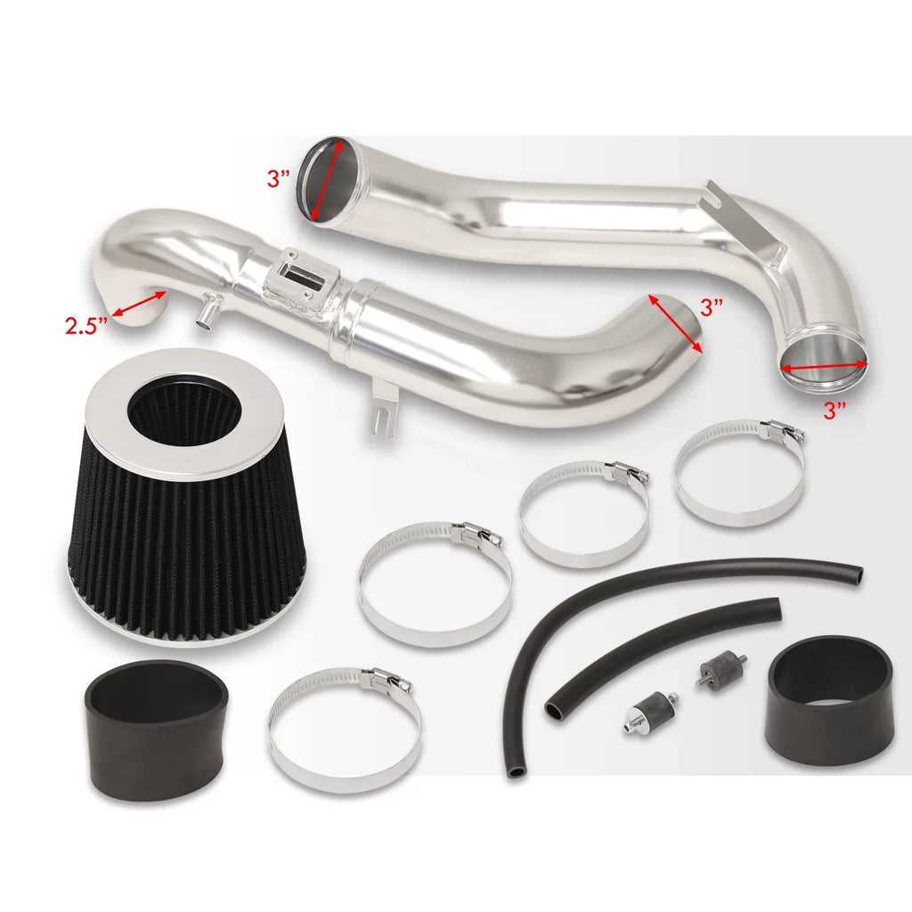 System Fits/Replacement 2006 06 2010 09 2007 2008 1.8L Induction 2011 Filter L4 Honda Civic Distributors Intake 07 Aluminum Pipe Air Piping 11 10 08 Polished Cold + 2009 For