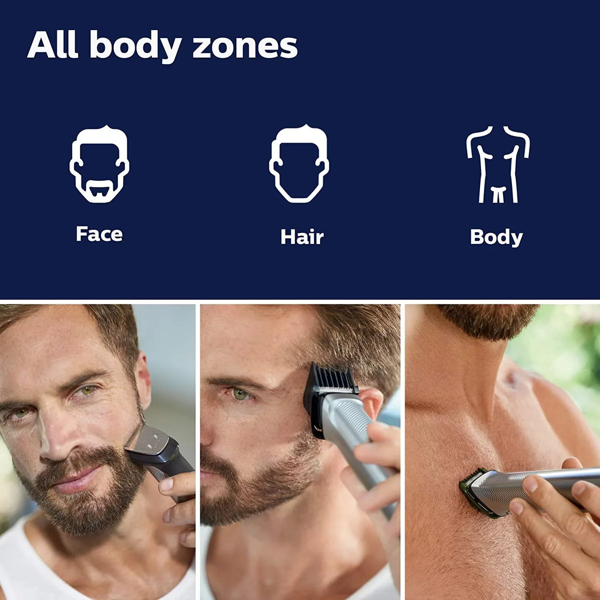 MG7750/49 Multigroom Body Philips for Grooming Kit, Mens Head, Trimmer Beard, Norelco