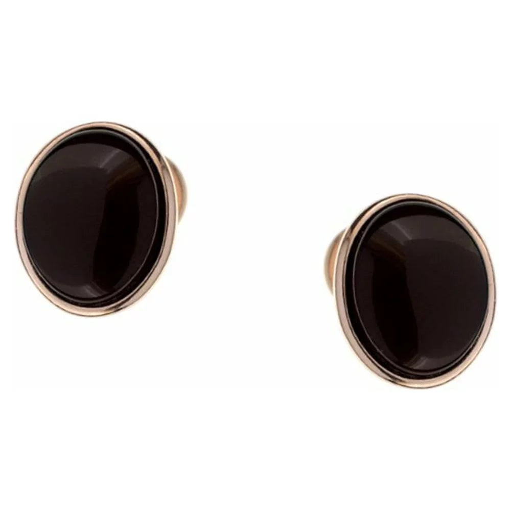 Sterling in Earrings Cherry with Baltic Amber Silver Gold-plated Stud 3796 Color