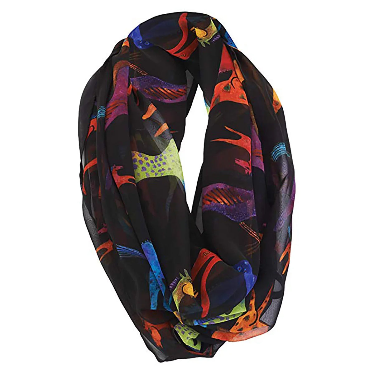 Wrap Laurel Infinity Artistic Scarf Burch Horses Dancing