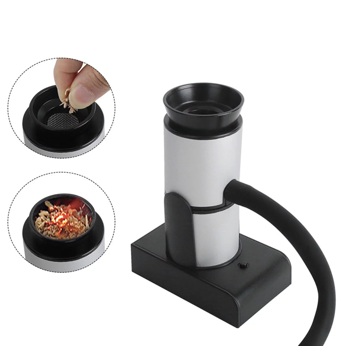 , Smoke Meat Portable Handheld for Smoke Cocktail Food Food Food , Infuser , Kitchen Cooking Mini