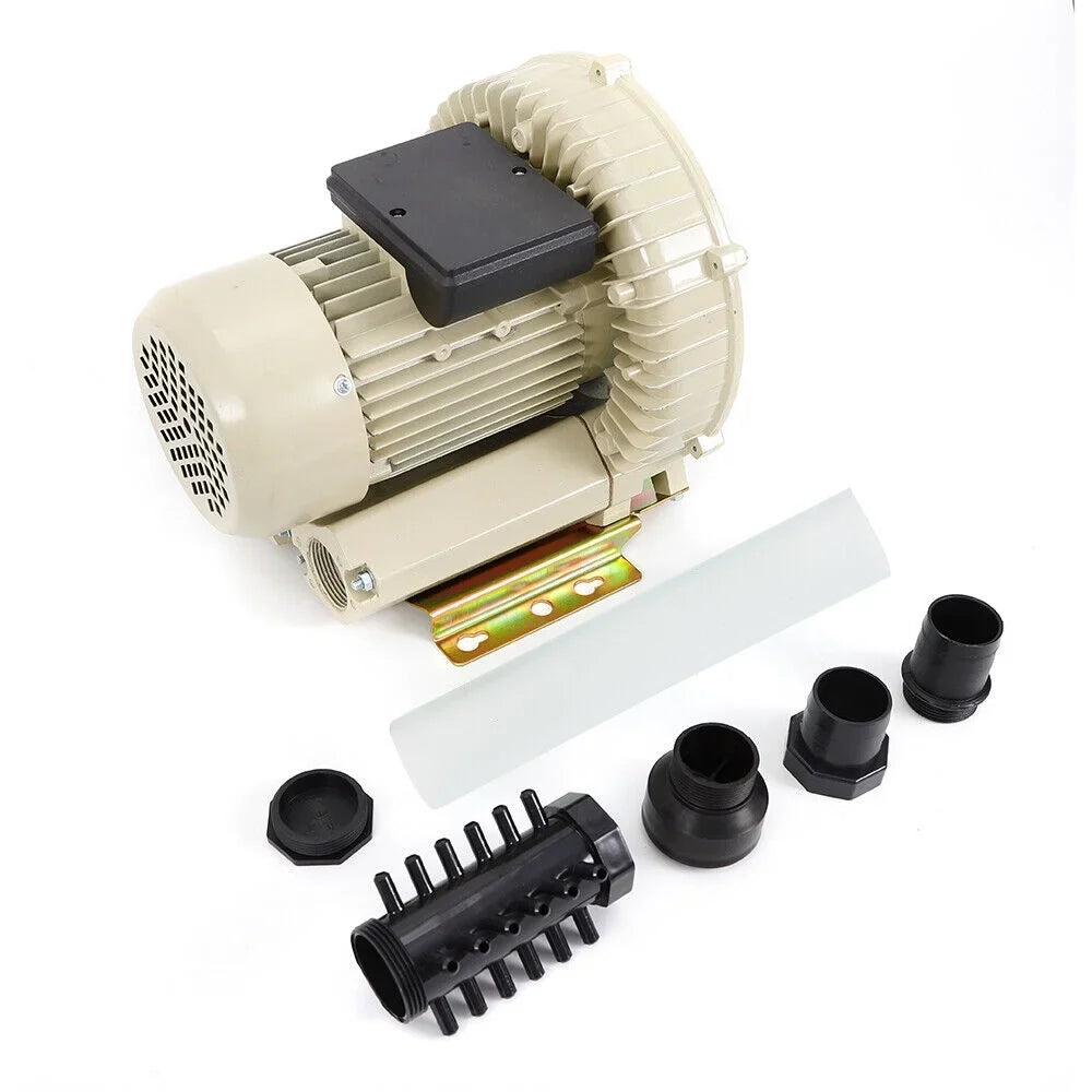 Air Blower Pressure Industrial Aquaculture High Pump Air Miumaeov Hydroponics 110V Blower 370W Pond Fish Aquarium