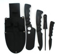Tactical Eye Set Heavy Duty Snake Black Big Hunting 5PC Game Knife