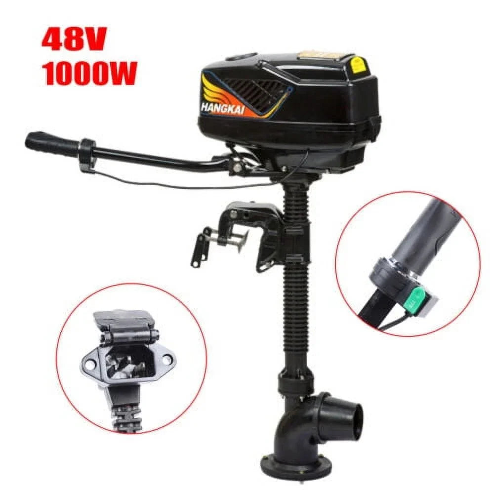 Brushless 48V 1000W Outboard Fishing Electric Trolling Engine Motor Vessel