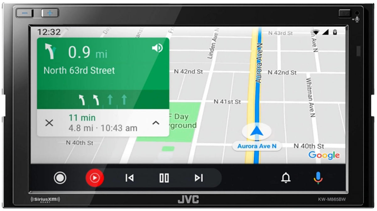 in-Dash Carplay, with 6.8-inch -M865BW Auto, Android Siriusxm All-Digital Mobile Receiver Media Apple and Ready Bluetooth, Double-Din