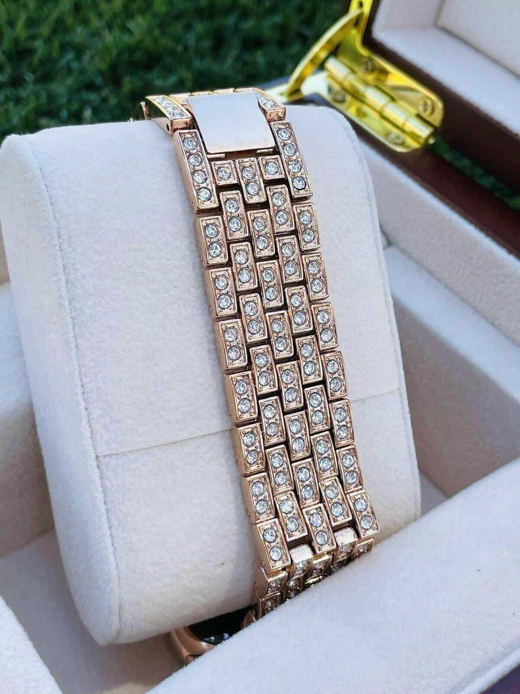 Rose Gold Steel Rose Band Gold Stainless 24K 7 iWatch 45MM Custom