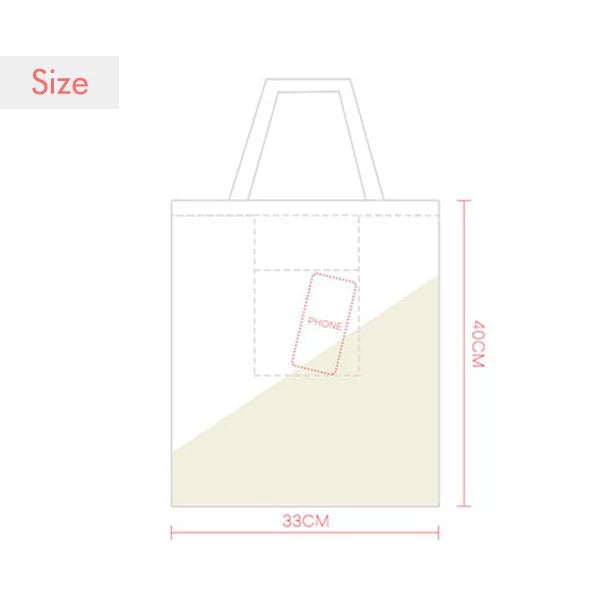 Canvas And Expression Shoulder Bag Monster Universe Tote Alien Orange Sack