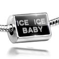 Charm Sterling Ice Silver 925 Clear Baby Bead Cubes Ice Black Neonblond Ice on