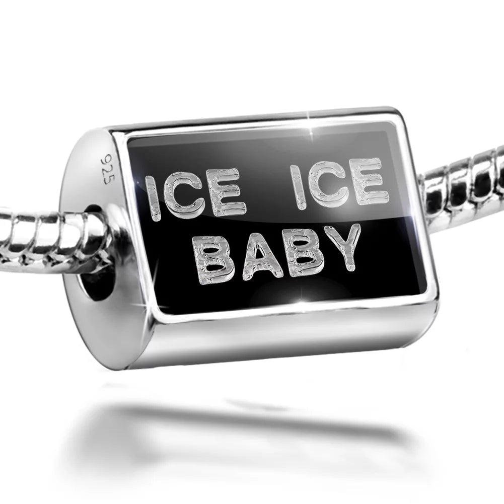 Charm Sterling Ice Silver 925 Clear Baby Bead Cubes Ice Black Neonblond Ice on