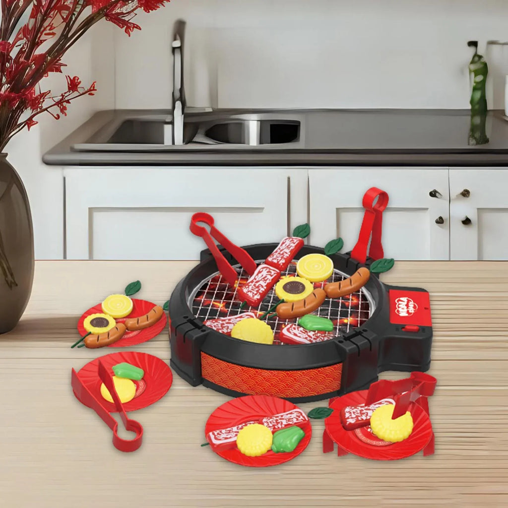 Kitchen Boys 27 Playset Toy Grill Kids for Barbecue Pieces shamjina Cooking Girls