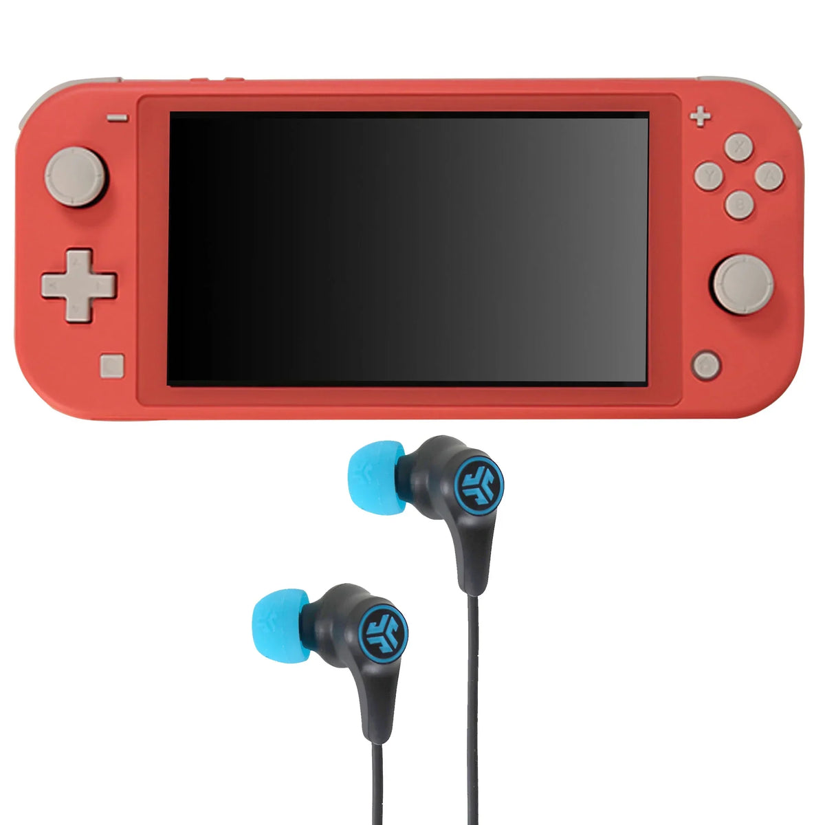 '- Black/Blue Wireless Play Lite Earbuds (Coral) Gaming Switch Bluetooth JLab with Nintendo