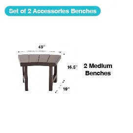 Fits w/ PureSpa Intex Person 2 4 Spas Benches, Medium Accessories