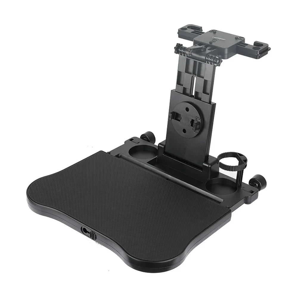 Seat for Back Multifunctional Phone with Adjustable Travel Working, Carevas Foldable Tray, Holder Table Food Eating Car Car Writing, Table Car Black Seat