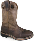 Boot Square Distressed Western Toe 5 Brown Waylon Smoky D(M) Mountain Boys'